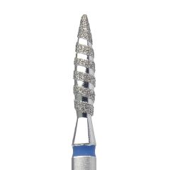 Головка (фреза) алмазная пламя Торнадо 104.243.100.021 синий 866 КМИЗ