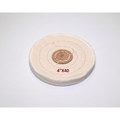 Круг полировочный для шлифмотора бязь,4 дюйма х 40 слоёв, белый BW440SLSheshan Brush