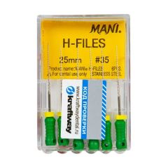 H-Files №35 L25мм - корневые буравы Хедстрема (6шт) MANI