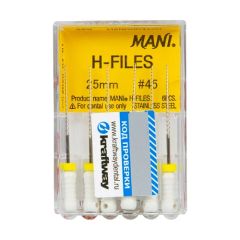 H-Files №45 L25мм - корневые буравы Хедстрема (6шт) MANI