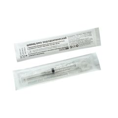 Шприц эндодонтический с иглой 3мл 27G (0,4х32мм) GMG