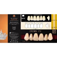 Зубы композитные 3-слойные CROWN PX фронтальные, верх А3 S61S YAMAHACHI (6шт)