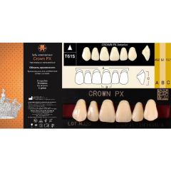 Зубы композитные 3-слойные CROWN PX фронтальные, верх A1 T61S YAMAHACHI (6шт)