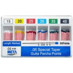 Штифты гуттаперчевые META №35 конус 04 (60шт)
