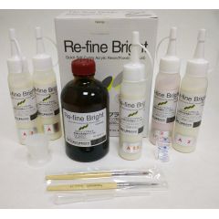 Re-Fine Bright Set 1 набор самотверд.облицовочной пластмассы, А2, А3, А3, A3.5, LF Pink (5х50гр+260мл) YAMAHACHI