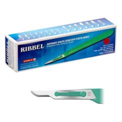 Скальпель RIBBEL №15 (10шт) нержавеющая сталь
