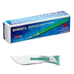 Скальпель RIBBEL №22 (10шт) нержавеющая сталь
