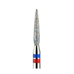 Бор алмазный стомат.  104.244.100.021КG синий-красный 866  (пламя с закруглённым концом)  РосБел