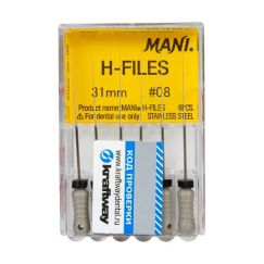 H-Files №08 L31мм - корневые буравы Хедстрема (6шт) MANI