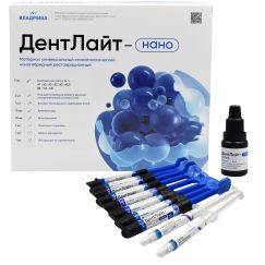 Дентлайт-НАНО - набор (4шпр.х4,0гр+адгезив+гель д/травления) Владмива