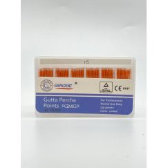 Guttapercha Points ISO 15 - гуттаперчевые штифты (120шт) GMG Gapadent TIANJIN