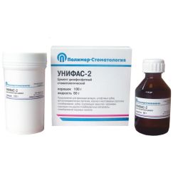 Унифас - 2 - цемент цинкфосфатный стоматологический (100гр/60гр) Полимер-Стоматология