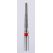 Бор алмазный Dentex Dental Indust. FG F320 конус с закругленным концом 012 (уп.3шт)