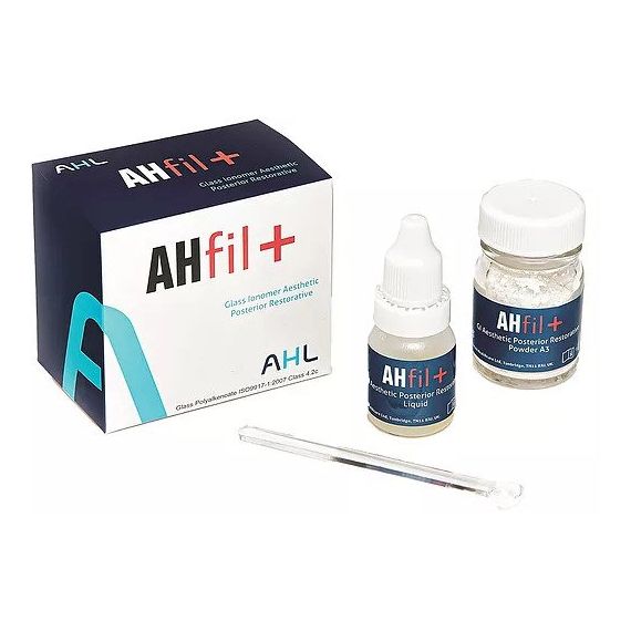 AHfil+ - цемент стеклоиономерный для реставрации, цвет А3 (15гр+7мл+принадлежности) Великобритания