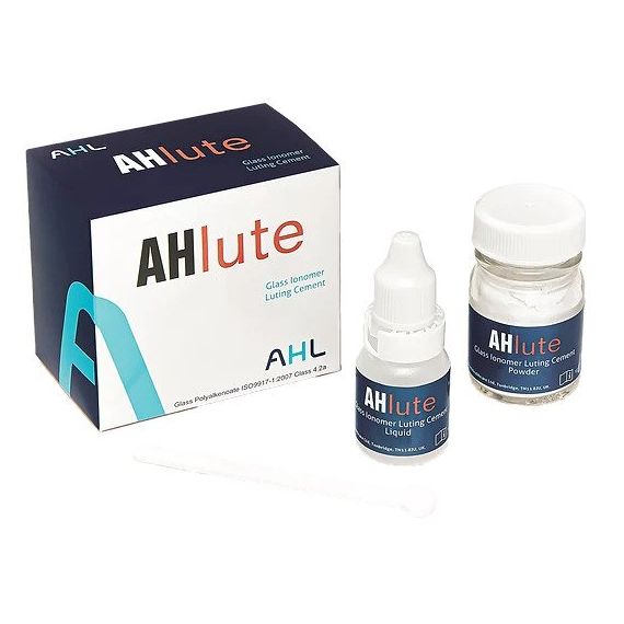 AHlute - цемент стеклоиономерный для фиксации (15гр+7мл+принадлежности) Великобритания