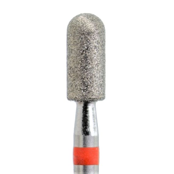 Головка алмазная для ортопедической стоматологии 104.141.080.035 красный 856 (цилиндр с полусферой на торце) КМИЗ