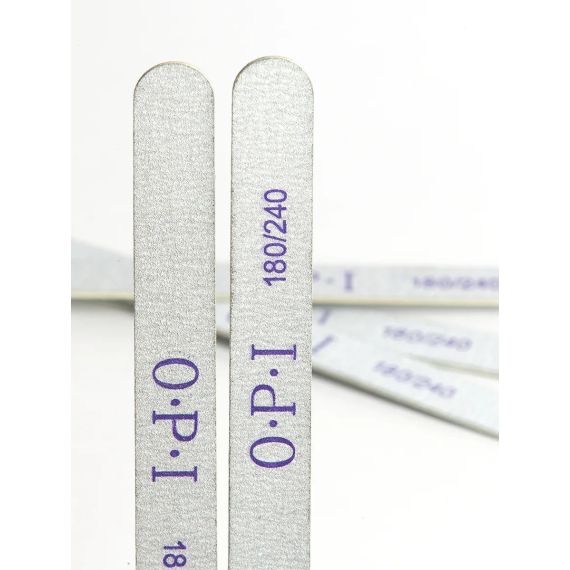 Пилка OPI на деревянной основе 180/240 (уп.50шт) размер 17,8х1,9х0,12см