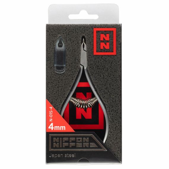 Кусачки для кутикулы  N-01S-4 (лезвие 4мм, спир.пружина, 105мм) Nippon Nippers