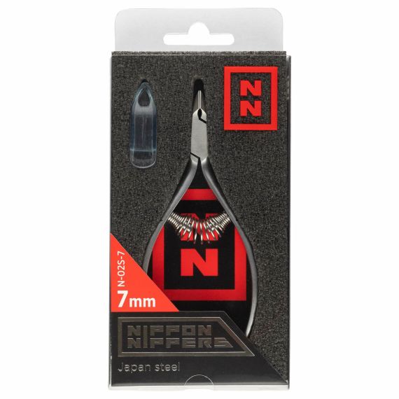 Кусачки для кутикулы N-02S-7 (лезвие 7мм, спир.пружина, 107мм) Nippon Nippers