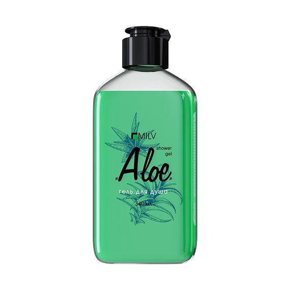 Гель для душа (340мл) Арт.18436 ALOE Milv