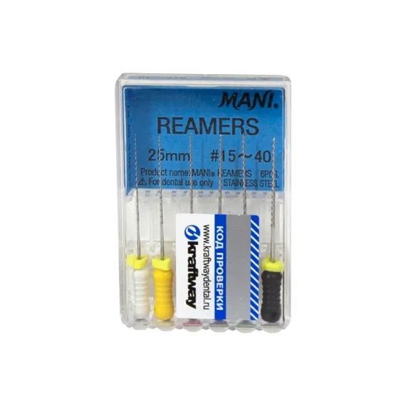 Reamers №15-40 L25мм - дрильборы ручные (6шт) MANI