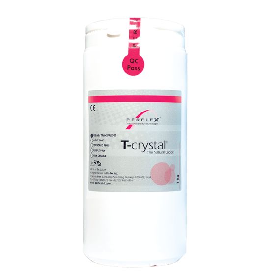 PERFLEX термопластичный материал T-Crystal (1кг) розовый 11003