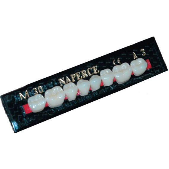 Зубы акриловые  Naperce  В1 М32  боковые, нижние, двухслойные (8шт) YAMAHACHI