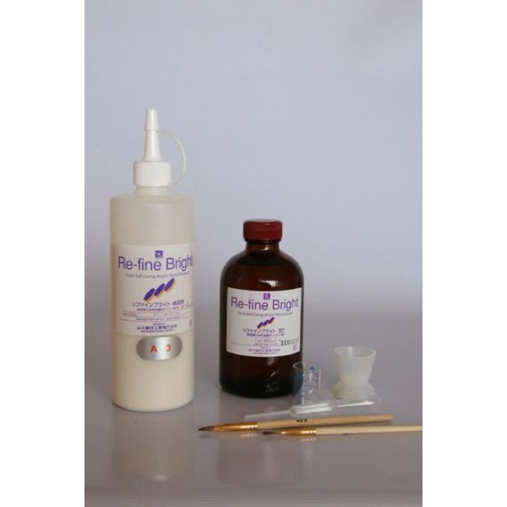 Re-Fine Bright A2 самотвердеющая облицовочно-модел. пластмасса (5х50гр+260мл) STYRFB-A2-S/5*50 YAMAHACHI
