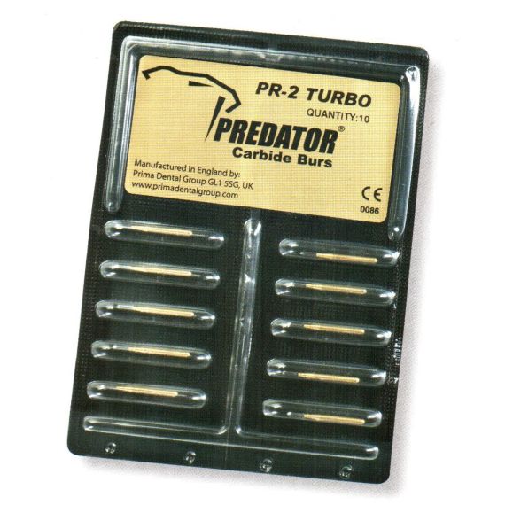Бор стоматологический твердосплавный FG Predator PR DX Turbo д/разрезания коронок Prima Dental